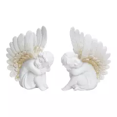 Figurka sedícího anděla 18 cm (mix 2 vzorů /cena za 1 kus)