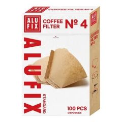 Filtry na kávu velikost 4 (100 ks) nebělené
