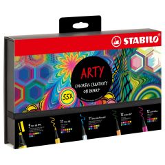 Stabilo  Fix vláknový STABILO ARTY - kreativní sada 55 ks