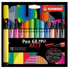 Stabilo  Fix vláknový STABILO Pen 68 MAX ARTY - sada 12 ks