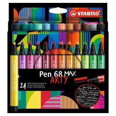 Stabilo  Fix vláknový STABILO Pen 68 MAX ARTY - sada 24 ks