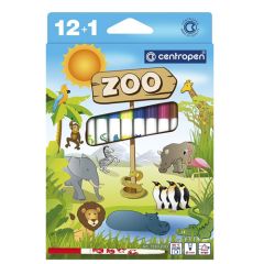 Fixy CENTROPEN 7550 ZOO - sada 12 + 1 ks
