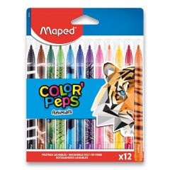 MAPED  Fixy dětské MAPED - COLOR`PEPS ANIMALS 12 barev