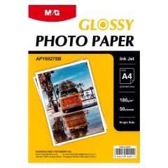 M&G  Fotopapír pro inkoustové tiskárny A4, lesklý, 50 listů, 180g