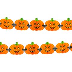 JUNIOR  Girlanda Happy Pumpkin, papír, 3 m, Halloween