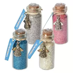 Dekorační lahvičky Glitter mix barev