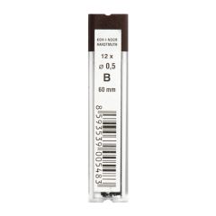 Grafitové tuhy KOH-I-NOOR B / 0,5 mm, 12 ks
