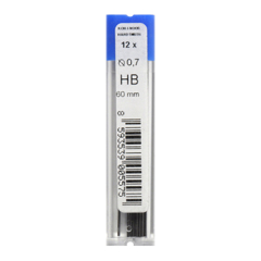 Grafitové tuhy KOH-I-NOOR HB / 0,7 mm, 12 ks