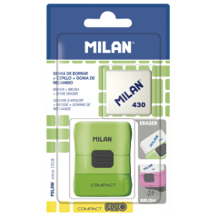 Milan  Guma + kartáček MILAN 430 FLUO s ochranným pouzdrem - blistr