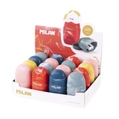 Guma + ořezávátko MILAN Capsule Lava (4 barvy)