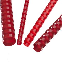 Hřebeny plastové 14 mm červené