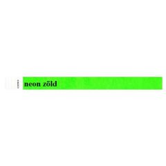Identifikační náramek, 3/4, Tyvek, NEONově zelený, 100 ks