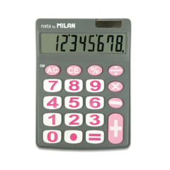 Kalkulačka MILAN 8-místná 151708 šedá - blistr