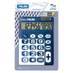 Milan  Kalkulačka MILAN stolní 10-místní 150610 modrá
