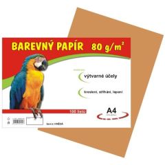 CARTA  Kopírovací papír A4 80g/100 listů, hnědý