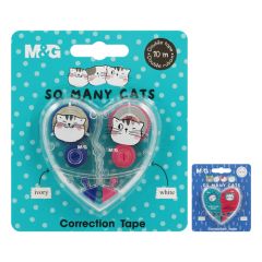 M&G  Korektor páska M&G So Many Cats! /5 mm x 10 m/, sada 2 ks