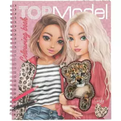 Kreativní omalovánka Top Model se samolepkami - Fergie a Candy s leopardem