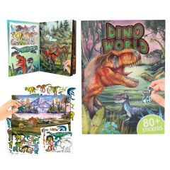 Kreativní sešit Dino World + 80 samolepek