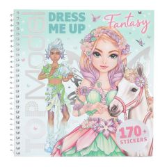 Kreativní sešit Top Model se samolepkami - Dress Me Up Fantasy