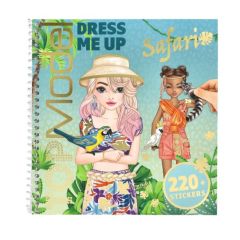 Kreativní sešit Top Model se samolepkami - Dress Me Up Safari