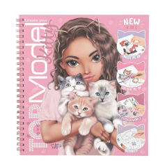 Top Model  Kreativní sešit Top Model se samolepkami - Kitty