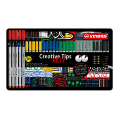 Kreativní set STABILO Creative Tips CLASSIC (6 různých barev) 30 ks sada v plechu