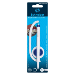 SCHNEIDER  Kuličkové pero Schneider Klick-Fix-Pen bílé - modrá náplň