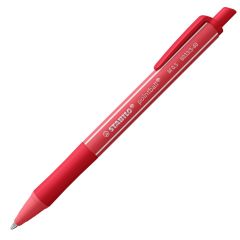 Kuličkové pero STABILO pointball colorful - červená náplň