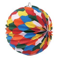 Lampión Farby, papierový, guľatý, 26 x 22,5 cm