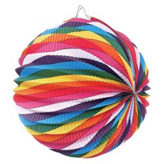 Lampión Vlnky, papierový, guľatý, 26 x 22,5 cm