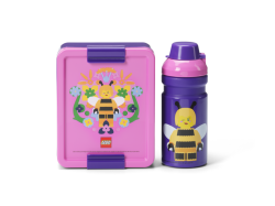 LEGO Bee svačinový set (láhev a box) - fialová