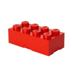 LEGO box na svačinu 100 x 200 x 75 mm - červená