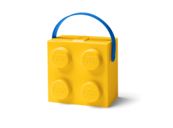 LEGO box na svačinu s rukojetí 165x165x117 mm - žlutý