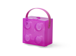 LEGO Storage  LEGO box s rukojetí - průsvitná fialová