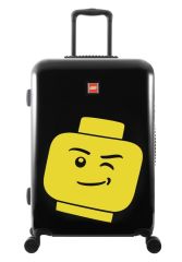 LEGO Luggage ColourBox Minifigure Head 24 - Černý