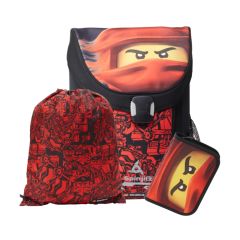 LEGO  LEGO Ninjago Red EASY - školní aktovka, 3 dílný set