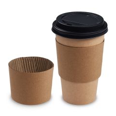 Manžeta papírová hnědá pro kelímek O90mm [100 ks]