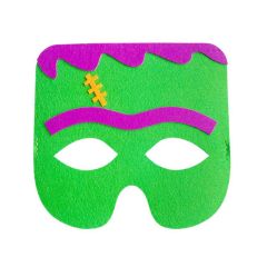Maska na obličej Zelený netvor 18 x 17 cm