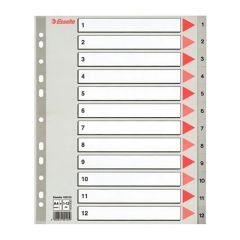 ESSELTE  Maxi plastový rozřazovač 1-12