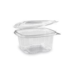 Miska hranatá průhledná s víčkem 500 ml / 50 ks /