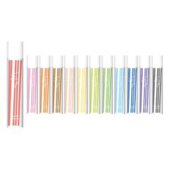 Náhradní tuhy pro pastelky Click M&G plastové - 12 barev (cena za 1 ks)