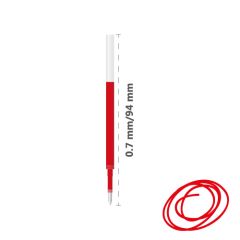 Milan  Náplň gelová MILAN Gel Touch 0,7 mm, červená