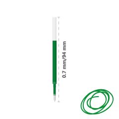 Milan  Náplň gelová MILAN Gel Touch 0.7 mm - zelená
