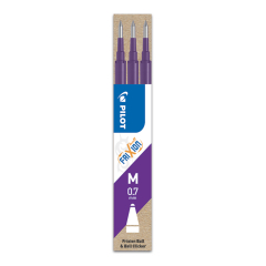 PILOT  Náplň gumovací PILOT Frixion 0,7 mm/3 ks - fialová