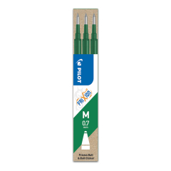 PILOT  Náplň gumovací PILOT Frixion 0,7 mm/3 ks - zelená