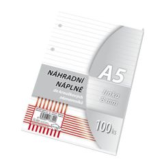 Náplně do karisblokov - A5 linkované 100 A5 / bal.