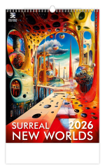 Nástěnný kalendář 2026 - Exkluzivní surrealistické nové světy