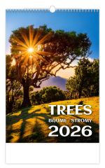 Nástěnný kalendář 2026 Stromy/Bäume/Trees