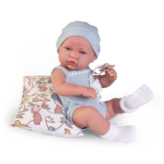 MUNECAS ANTONIO JUAN  Novorozená panenka Louie v modrém pyžamu, 42 cm