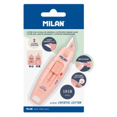 Milan  Nůž ořezávací MILAN Stick keramická čepel, růžový